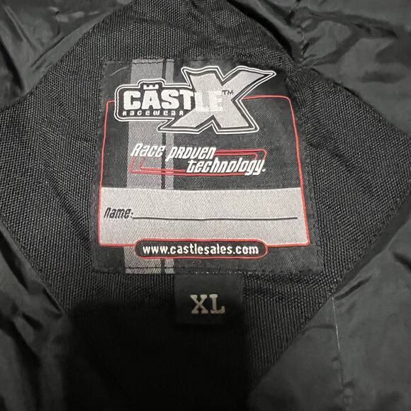 Castle X Winter Coat Mens XL Blue Moto Racing Snowmobile Jacket *** - Picture 8 of 11